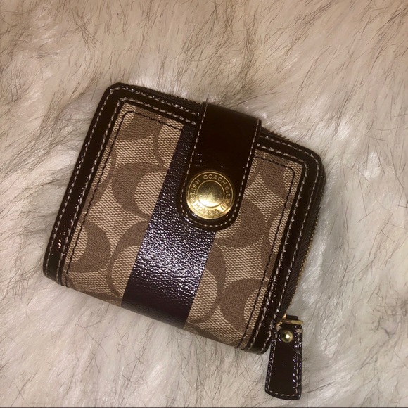 COACH Monogram Brown Leather Wallet, NWOT - Picture 3 of 6